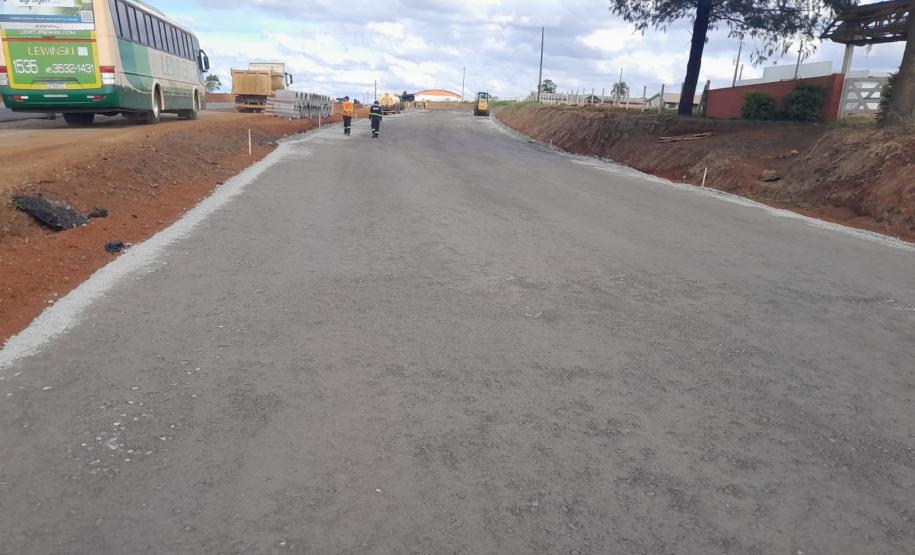 PRC-466 duplicação entre Guarapuava e Palmeirinha chega a 31%