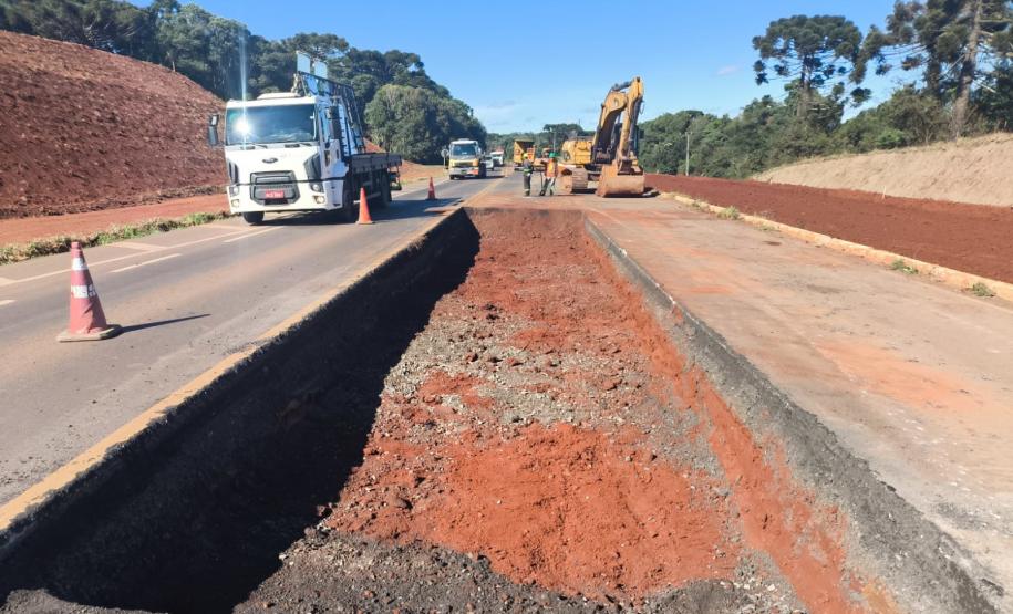 PRC-466 duplicação entre Guarapuava e Palmeirinha chega a 31%