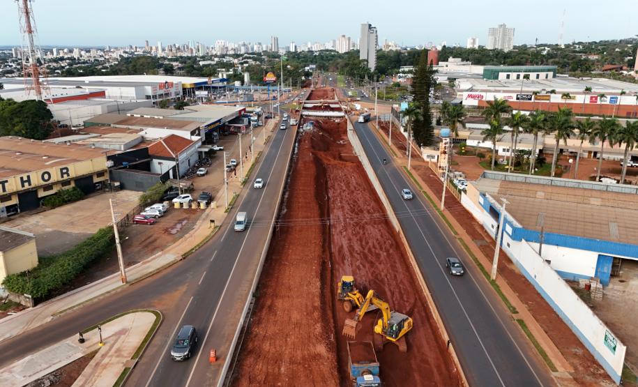 Novo trevo do Catuaí em Maringá chega a 54,34%