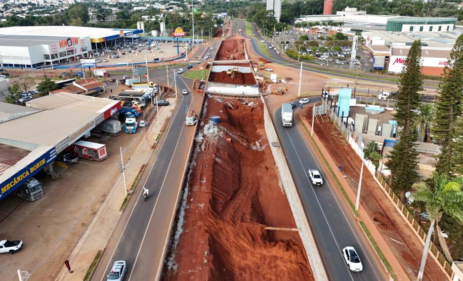 Novo trevo do Catuaí em Maringá chega a 54,34%