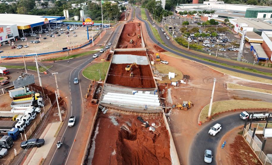 Novo trevo do Catuaí em Maringá chega a 54,34%