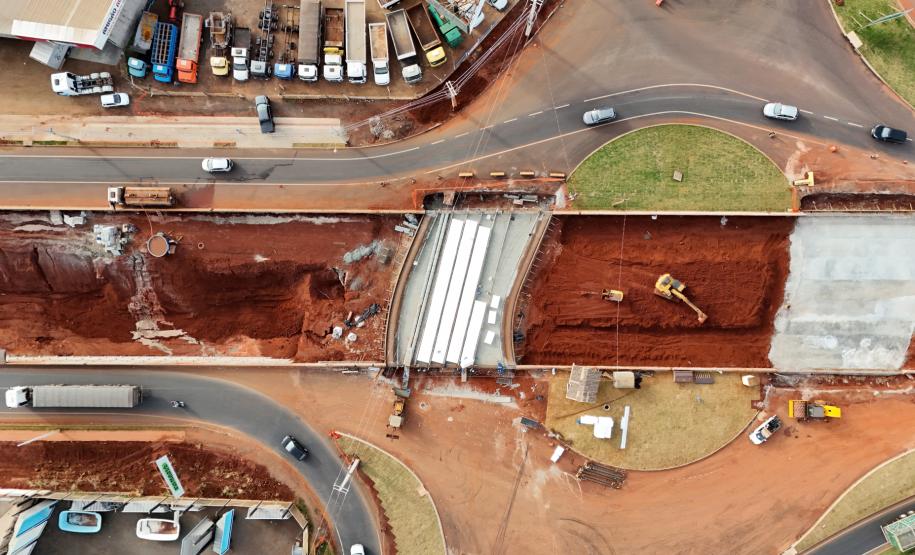 Novo trevo do Catuaí em Maringá chega a 54,34%