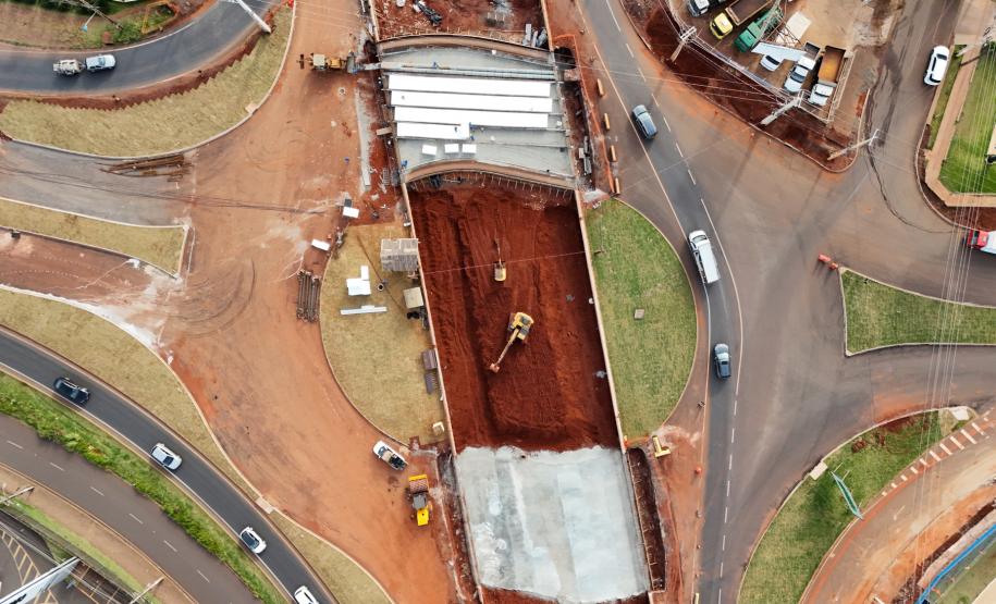 Novo trevo do Catuaí em Maringá chega a 54,34%