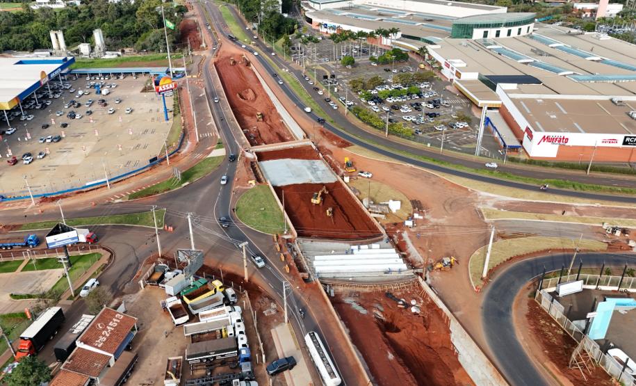 Novo trevo do Catuaí em Maringá chega a 54,34%