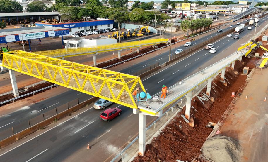 Viadutos de Sarandi chegam a 93,74% de execução
