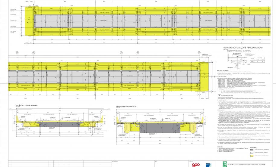 PR-170 Ponte Rio Jordão folha do projeto geométrico