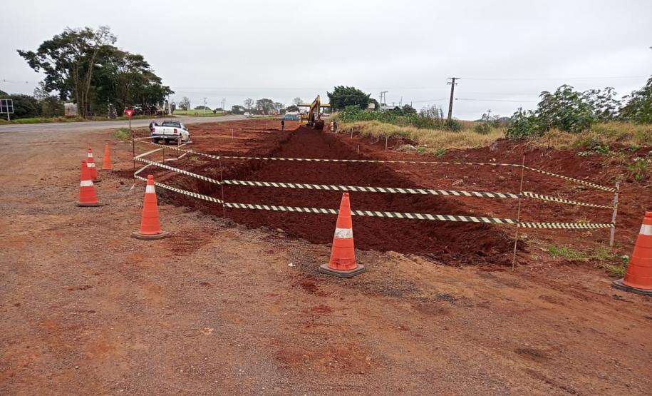PR-445 início serviços do viaduto de Lerroville