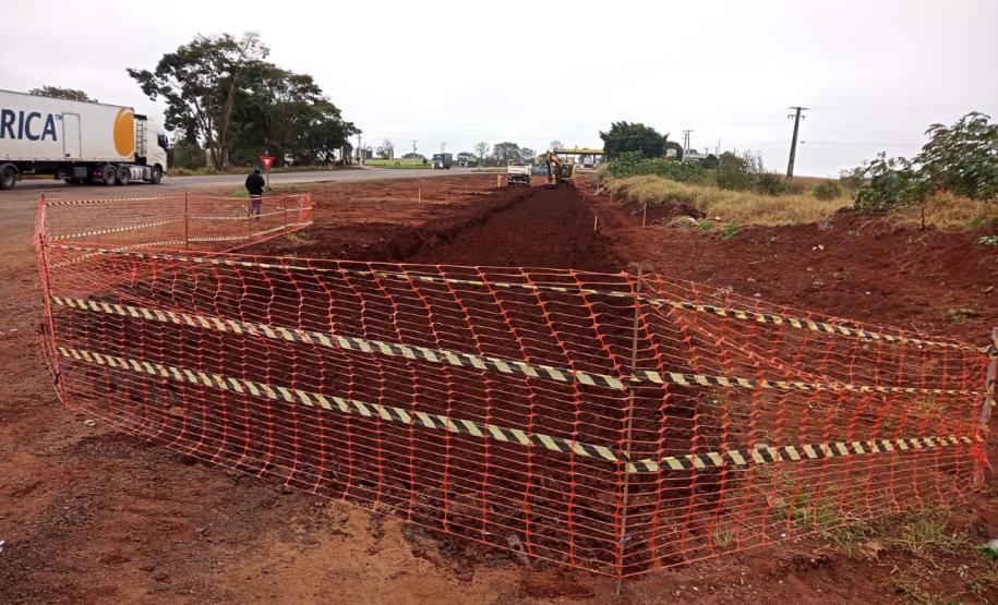 PR-445 início serviços do viaduto de Lerroville