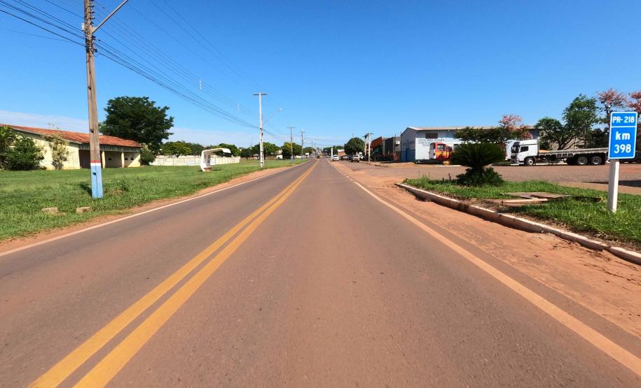 PR-218 entre Paranavaí e Amaporã