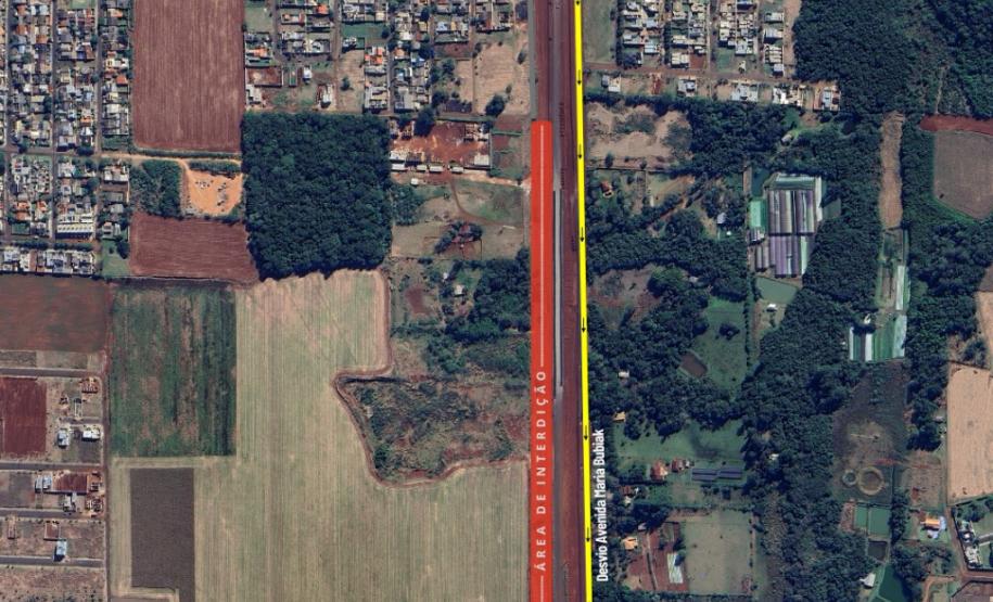 Croqui desvio Av. Maria Bubiak