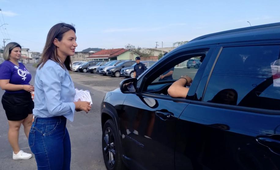 Agosto Lilás - participação Ponte de Guaratuba
