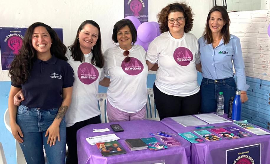 Agosto Lilás - participação Ponte de Guaratuba