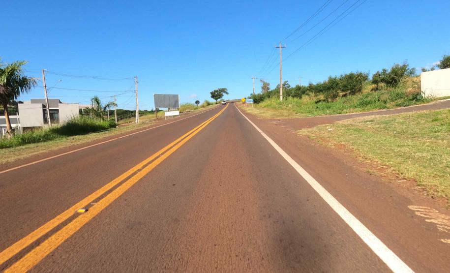 PR-160 em Cornélio Procópio local da obra do trevo