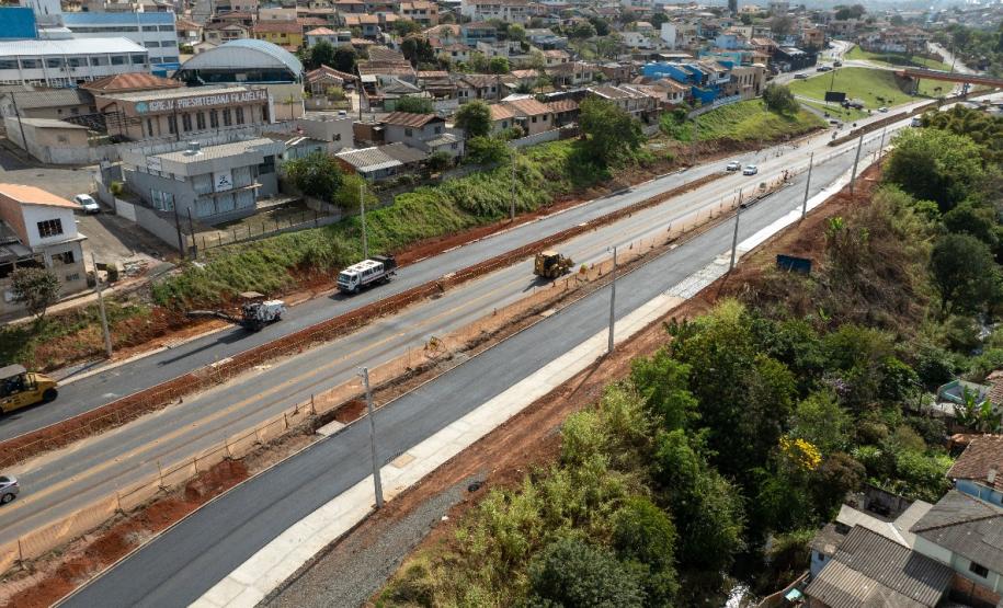 PR-160 obras da nova trincheira em Telêmaco Borba