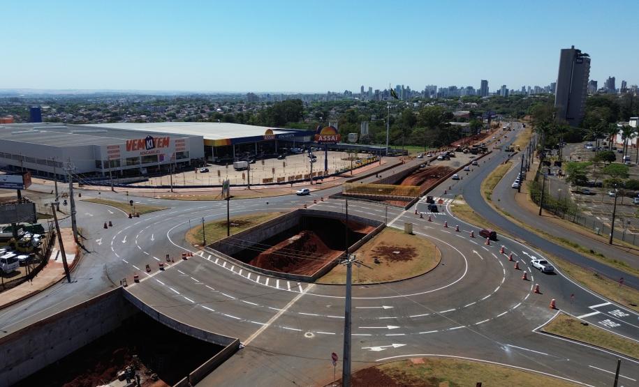 Trevo do Catuaí em Maringá chega a 75%