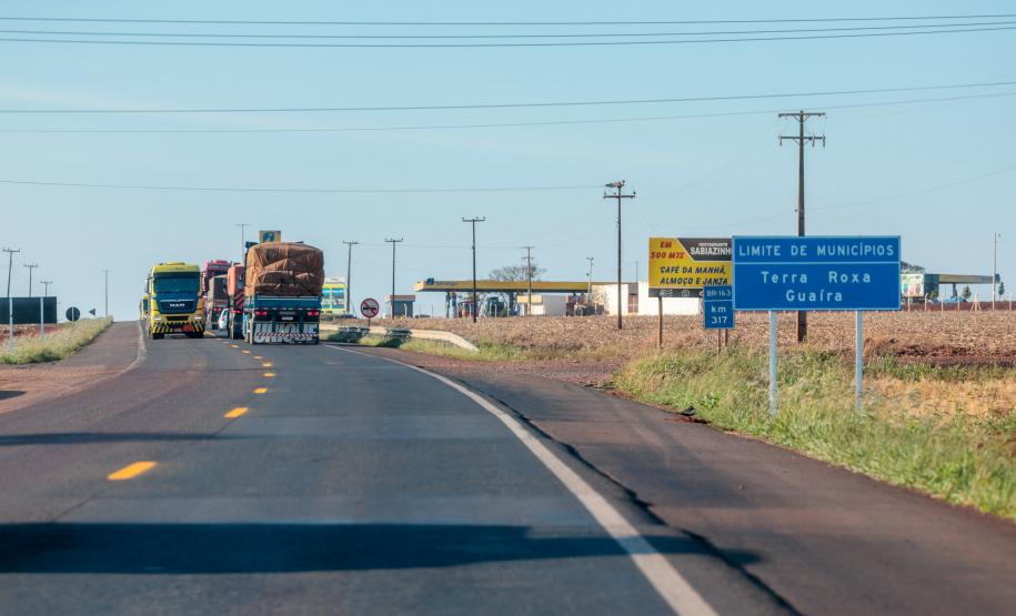 Rodovias entre Cascavel e Guaíra
