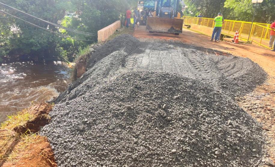 PR-364 recuperação de acesso ponte Rio Juquiá em Goioxim