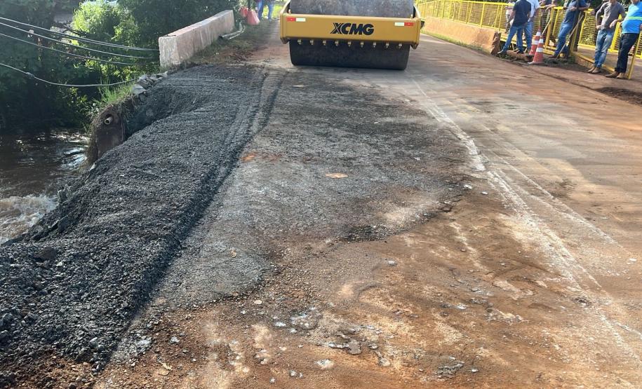 PR-364 recuperação de acesso ponte Rio Juquiá em Goioxim