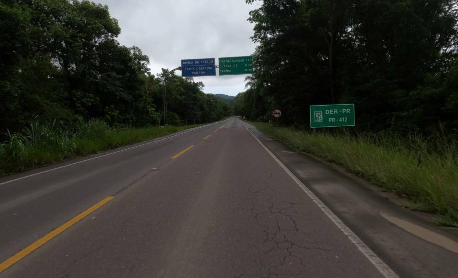 PR-412 entre Guaratuba e Santa Catarina
