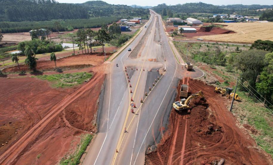 PRC-466 duplicação em concreto entre Pitanga e Turvo