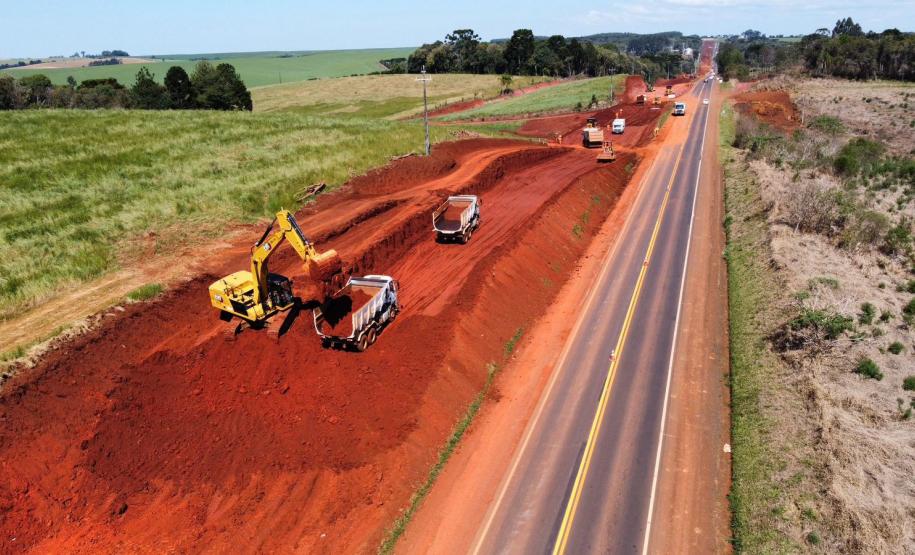 PRC-466 duplicação em concreto entre Pitanga e Turvo