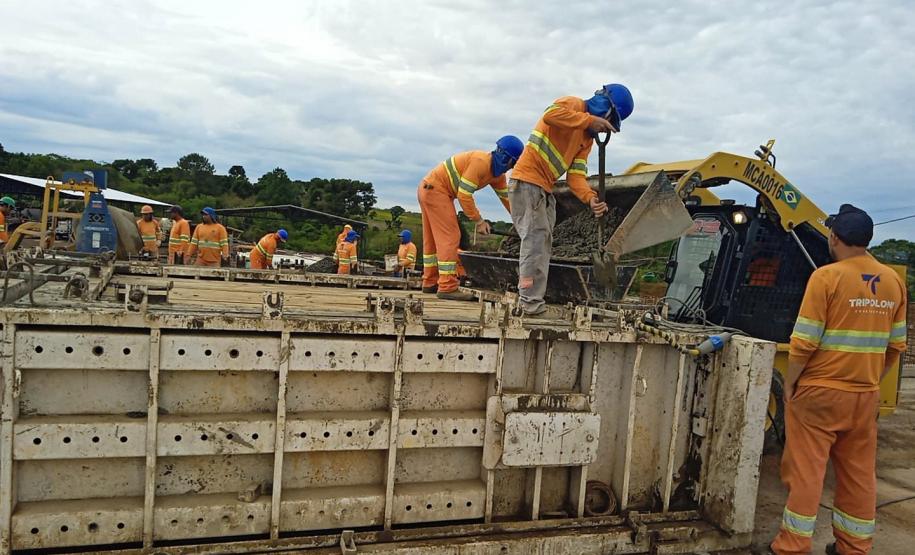 PRC-466 duplicação em concreto entre Pitanga e Turvo