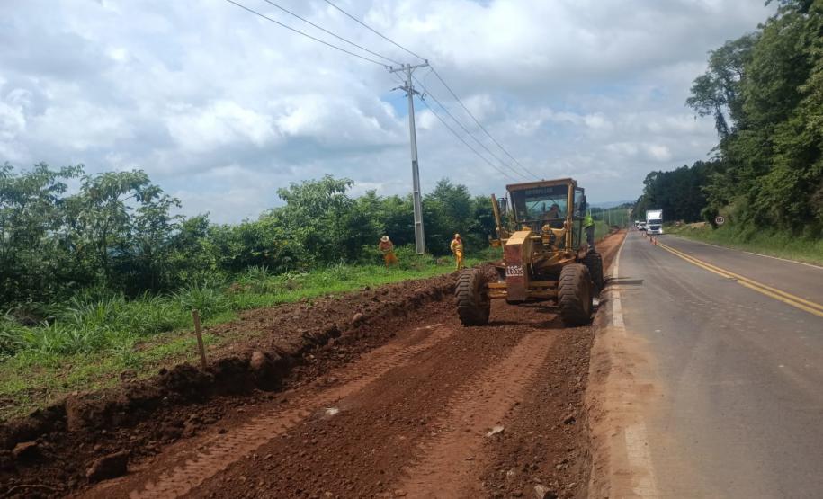 PR-180 serviços de terraplenagem entre Francisco Beltrão e Dois Vizinhos