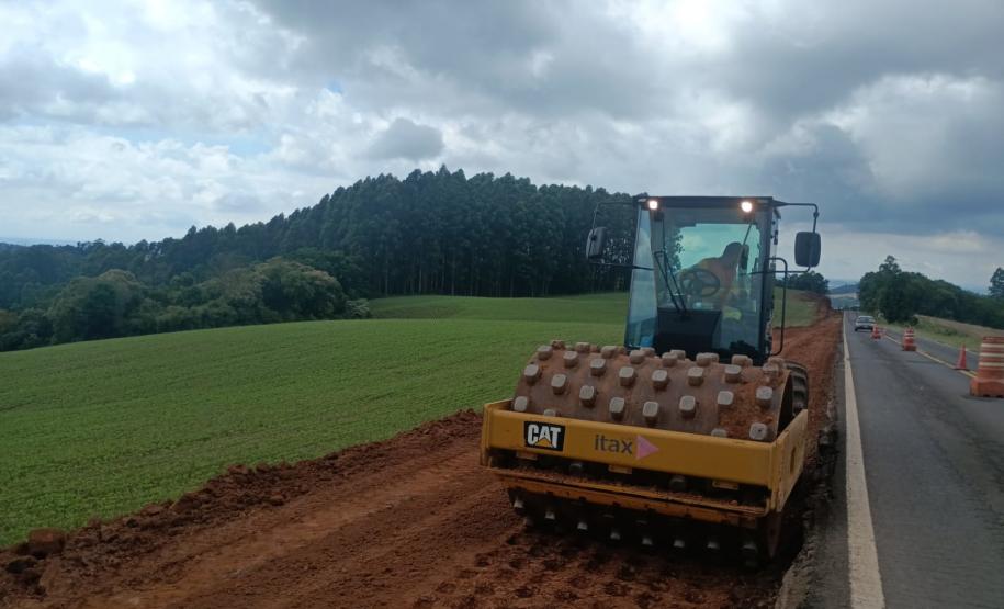 PR-180 serviços de terraplenagem entre Francisco Beltrão e Dois Vizinhos