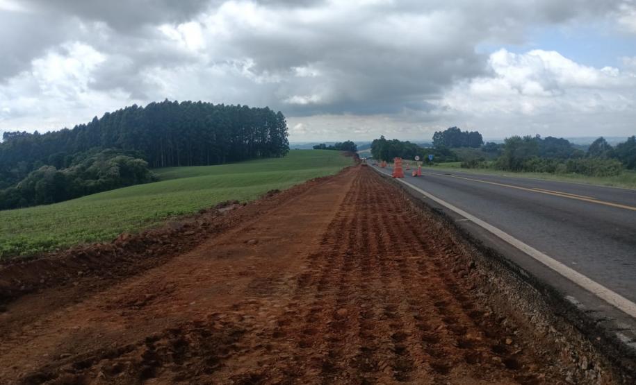 PR-180 serviços de terraplenagem entre Francisco Beltrão e Dois Vizinhos