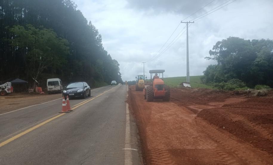 PR-180 serviços de terraplenagem entre Francisco Beltrão e Dois Vizinhos