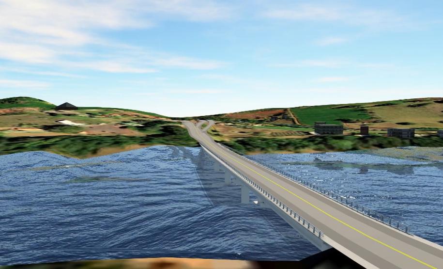 Maquete digital da PRC-466 entre Lidianópolis e Manoel Ribas