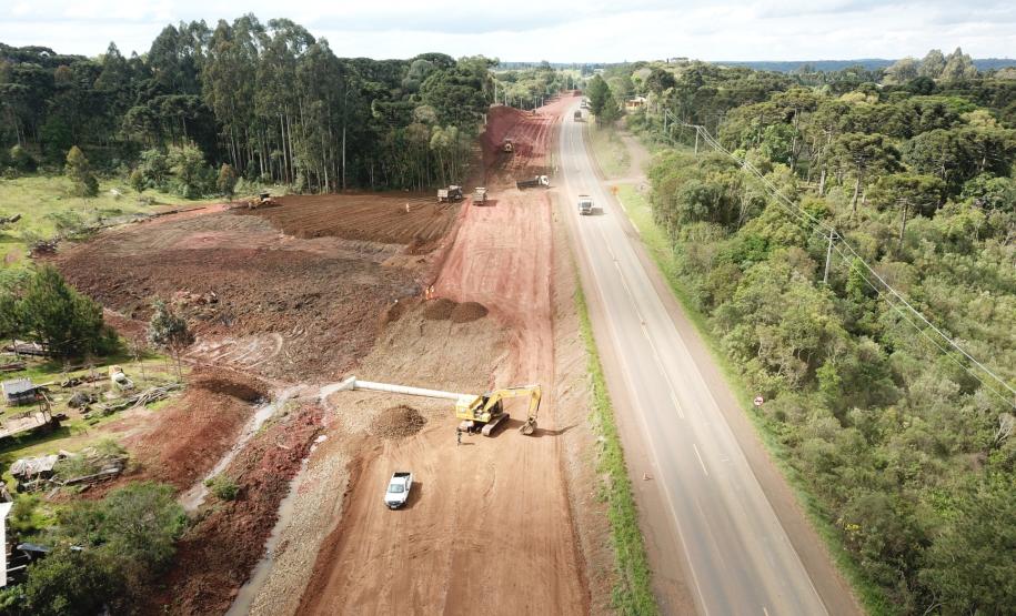 PRC-466 entre Turvo e Palmeirinha - obras de duplicação