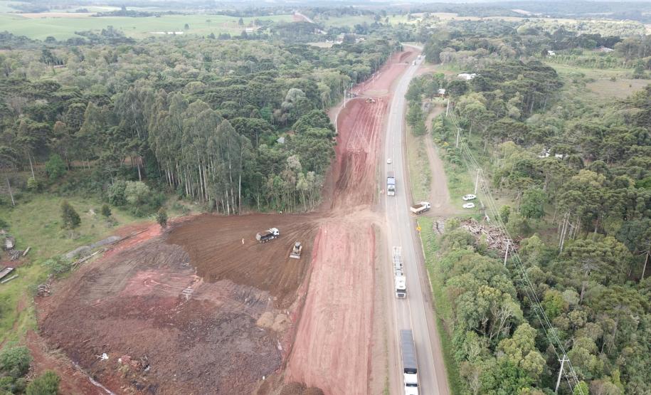 PRC-466 entre Turvo e Palmeirinha - obras de duplicação