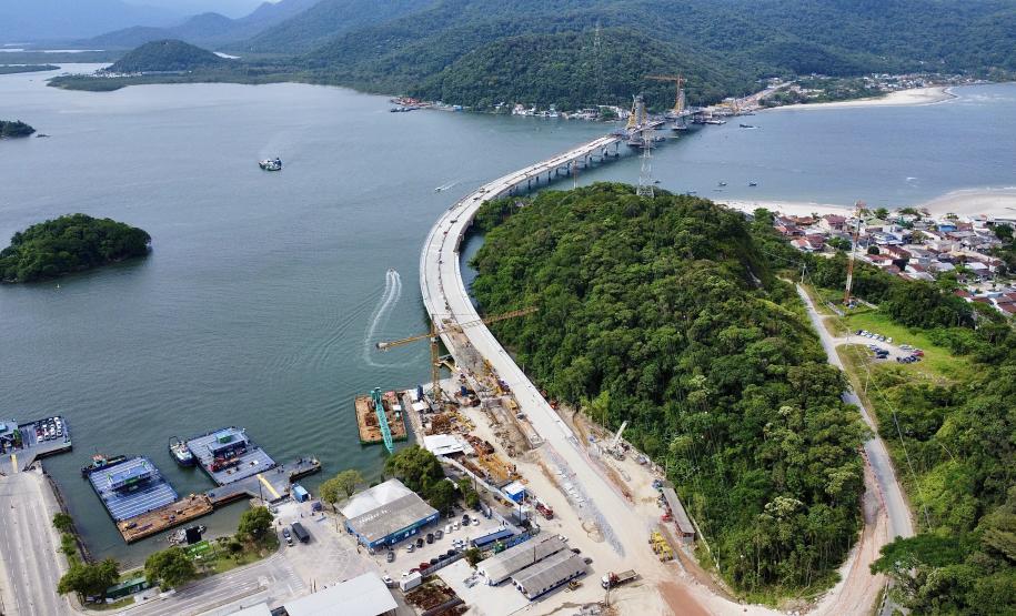 Duplicação da Ponte de Guaratuba chega a 85%