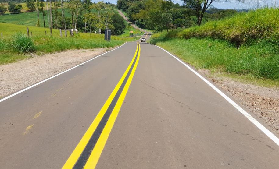 Nova sinalização rodoviária