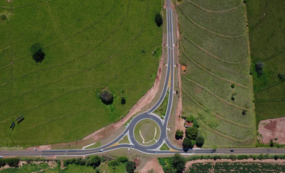 Trevo da PR-478 x PR-576, entre Porto Rico e São Pedro do Paraná