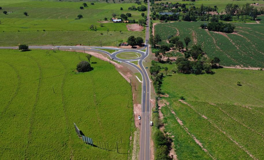 Trevo da PR-478 x PR-576, entre Porto Rico e São Pedro do Paraná