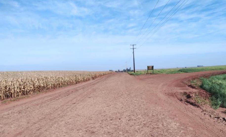 Estrada de ligação entre Mamborê e o distrito Guarani