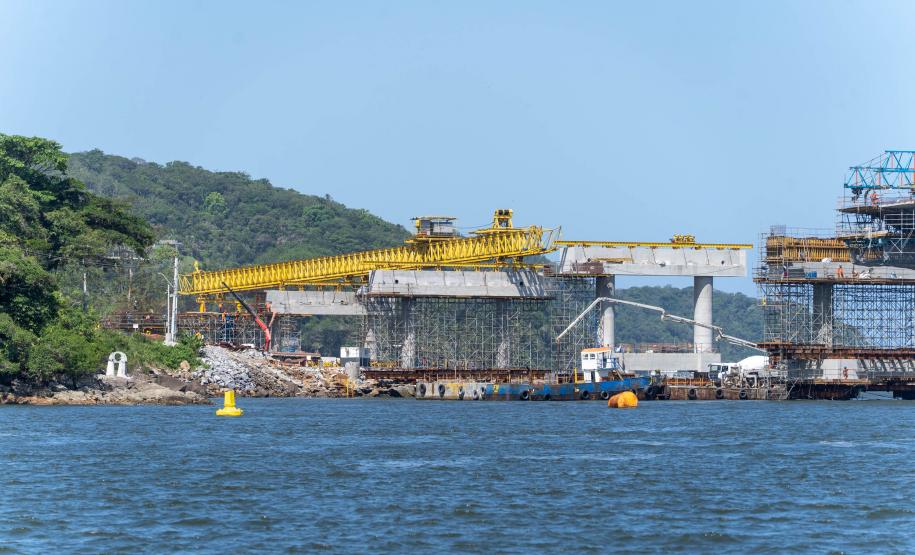 Ponte de Guaratuba chega a 88% de execução