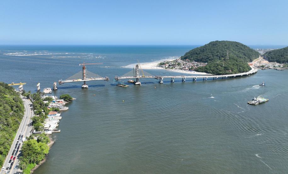 Ponte de Guaratuba chega a 88% de execução