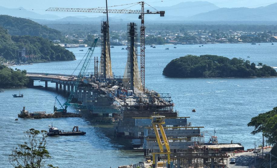 Ponte de Guaratuba chega a 88% de execução