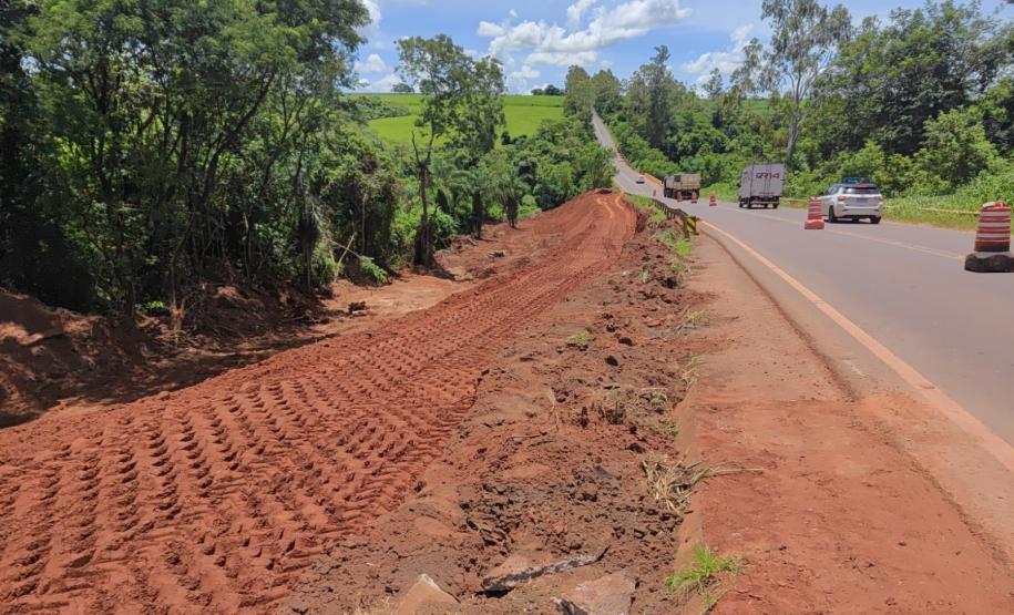PR-082 recuperação de aterro em Cidade Gaúcha
