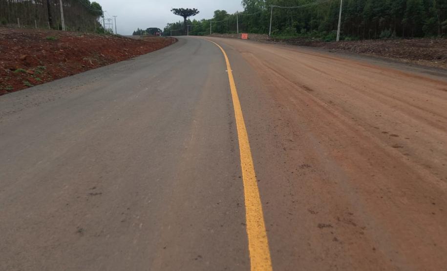 PR-160 entre Imbaú e Reserva, serviços da obra anterior