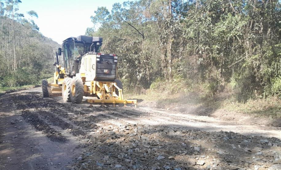 PR-405 conservação não-pavimentada em Guaraqueçaba