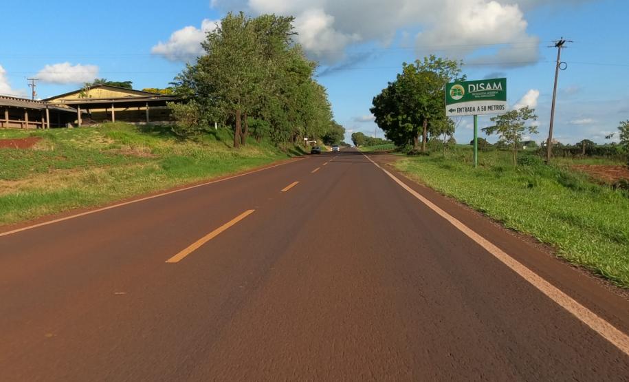 PR-495 local do novo trevo de Medianeira