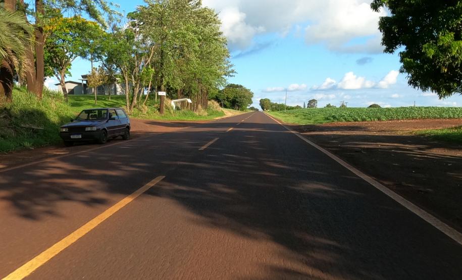 PR-495 local do novo trevo de Medianeira