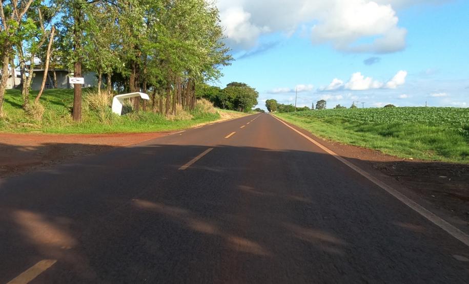 PR-495 local do novo trevo de Medianeira