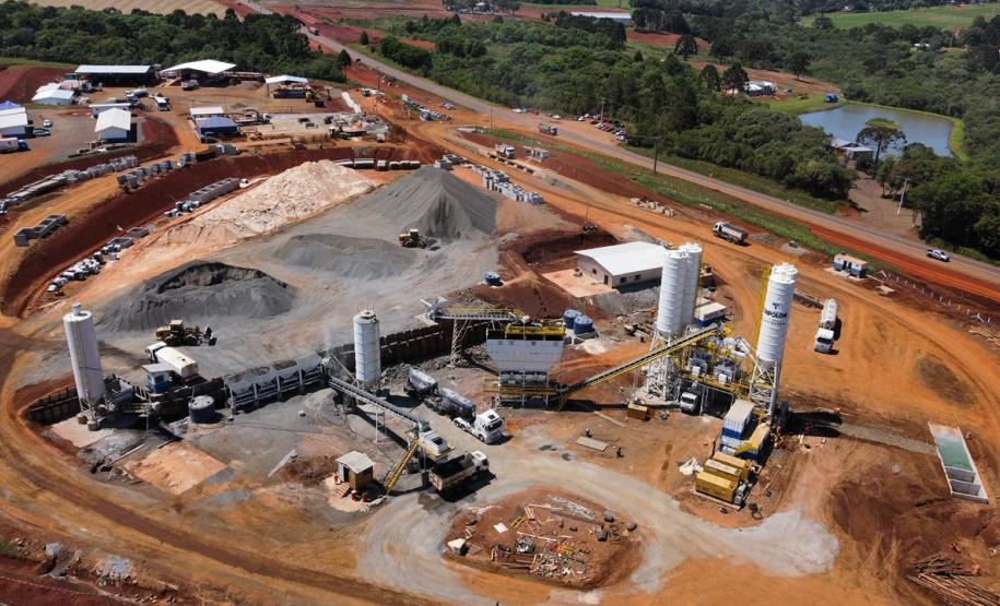 Duplicação da PRC-466 entre Pitanga e Turvo - usina de concreto