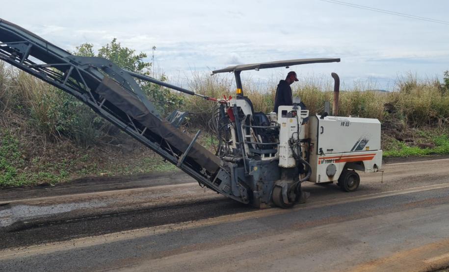 Fresagem de rodovias estaduais