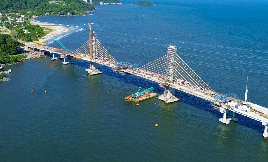 Ponte de Guaratuba chega a 91%